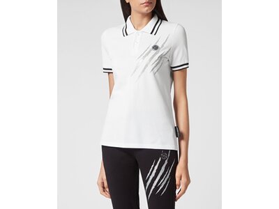 PLEIN SPORT Damen Polo SCRATCH Grau