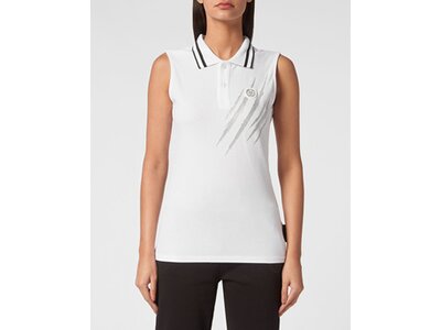 PLEIN SPORT Damen Polo SCRATCH Grau