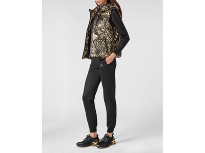 PLEIN SPORT Damen Weste LEOPARD Schwarz