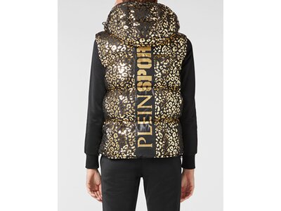 PLEIN SPORT Damen Weste LEOPARD Schwarz