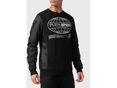 PLEIN SPORT Herren Sweatshirt GLOBAL EXPRESS EDITION Schwarz