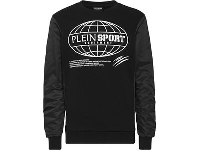 PLEIN SPORT Herren Sweatshirt GLOBAL EXPRESS EDITION Schwarz