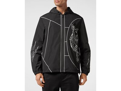PLEIN SPORT Herren Schlupfjacke TIGER COURT EDITION Schwarz