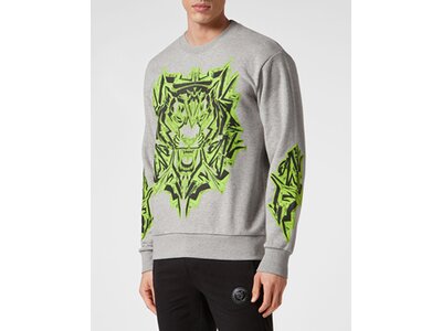 PLEIN SPORT Herren Sweatshirt THUNDER TIGER Grau