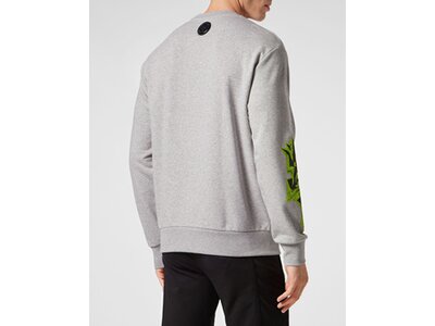 PLEIN SPORT Herren Sweatshirt THUNDER TIGER Grau