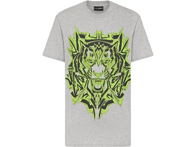 PLEIN SPORT Herren Shirt THUNDER TIGER Silber