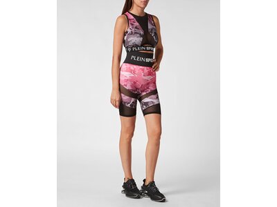 PLEIN SPORT Damen Tight CAMOUFLAGE Rot