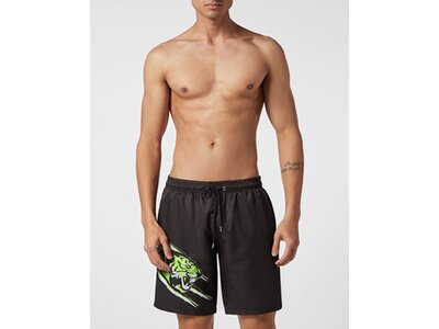 PLEIN SPORT Herren Shorts TIGER Schwarz