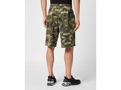 PLEIN SPORT Herren Shorts CAMOUFLAGE Grau