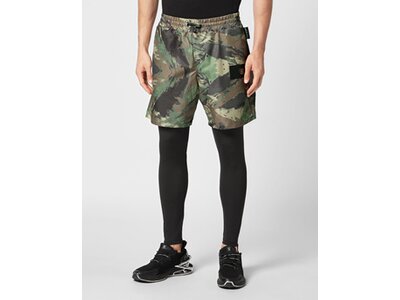 PLEIN SPORT Herren Sporthose CAMOUFLAGE Grau