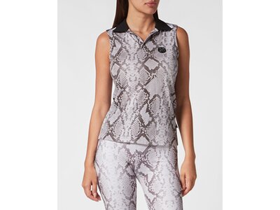 PLEIN SPORT Damen Polo PYTHON Grau