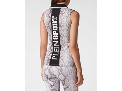 PLEIN SPORT Damen Polo PYTHON Grau