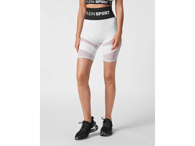 PLEIN SPORT Damen Tight MULTICUT Weiß