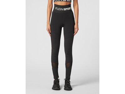 PLEIN SPORT Damen Tight W Leggings Schwarz