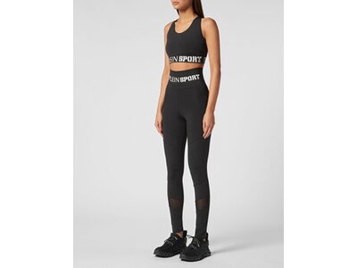 PLEIN SPORT Damen Tight W Leggings Schwarz