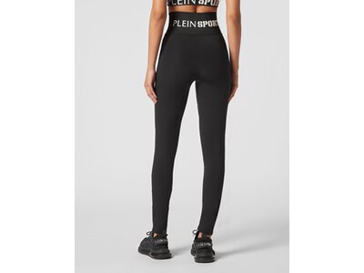 PLEIN SPORT Damen Tight W Leggings Schwarz