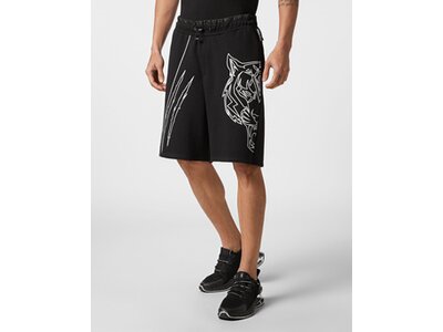 PLEIN SPORT Herren Shorts TIGER COURT EDITION Schwarz