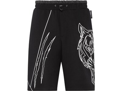 PLEIN SPORT Herren Shorts TIGER COURT EDITION Schwarz