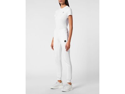 PLEIN SPORT Damen Hose W Jogginghose Weiß