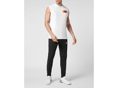 PLEIN SPORT Herren Shirt M Tanktop Weiß