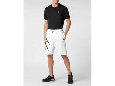 PLEIN SPORT Herren Shorts SCRATCH Grau