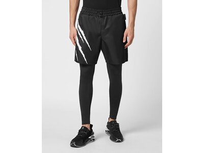 PLEIN SPORT Herren Tight SCRATCH Schwarz