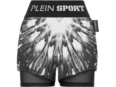 PLEIN SPORT Damen Shorts OPTICAL FLOWER Grau