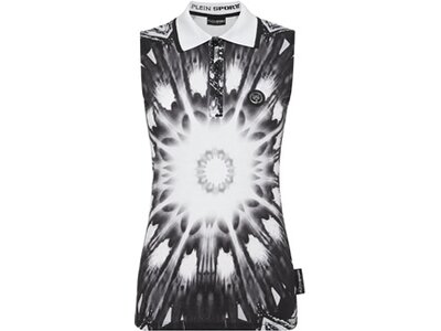 PLEIN SPORT Damen Polo OPTICAL FLOWER Braun