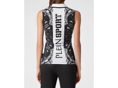 PLEIN SPORT Damen Polo OPTICAL FLOWER Braun