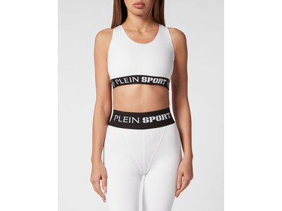 PLEIN SPORT Damen BH Cropped Top Weiß