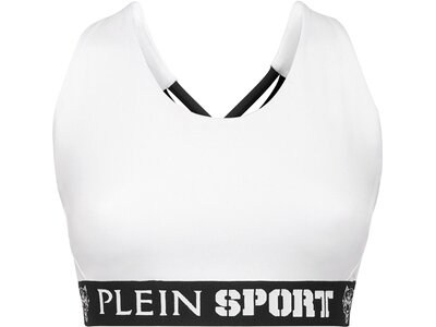 PLEIN SPORT Damen BH Cropped Top Weiß