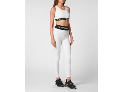 PLEIN SPORT Damen BH Cropped Top Weiß