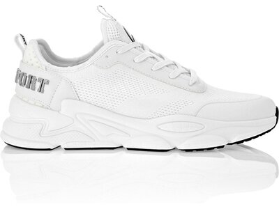 PLEIN SPORT Herren Halbschuhe Runner Sneaker Weiß