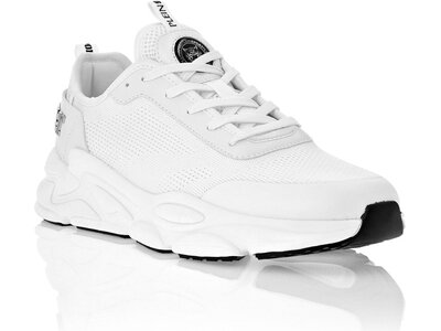 PLEIN SPORT Herren Halbschuhe Runner Sneaker Weiß