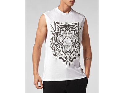 PLEIN SPORT Herren Shirt THUNDER TIGER Weiß