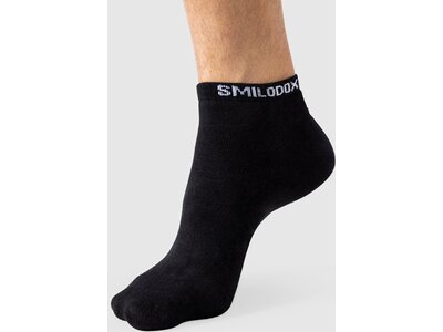 SMILODOX Damen Socken Classic 3er Pack Schwarz