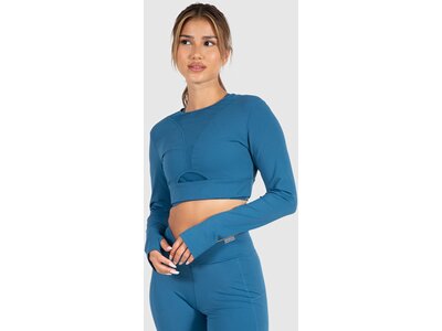 SMILODOX Damen Sweatshirt Fastlane Blau
