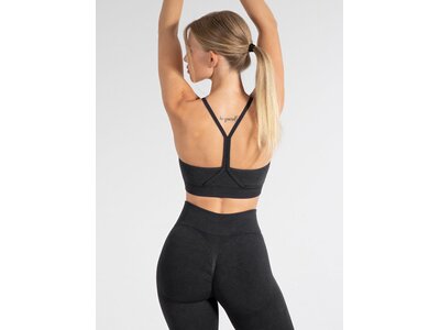 SMILODOX Damen BH Batik Scrunch Schwarz