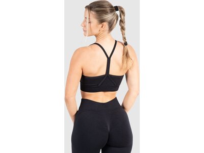 SMILODOX Damen BH Solid Scrunch Schwarz