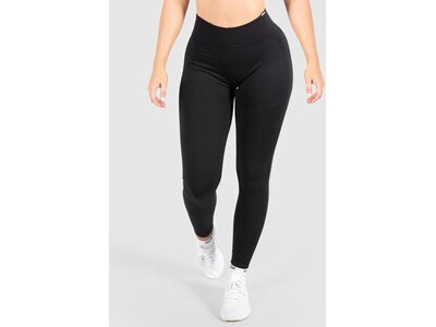 SMILODOX Damen Tight Solid Scrunch Schwarz