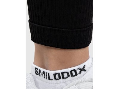 SMILODOX Damen Tight Amaze Ripp Schwarz