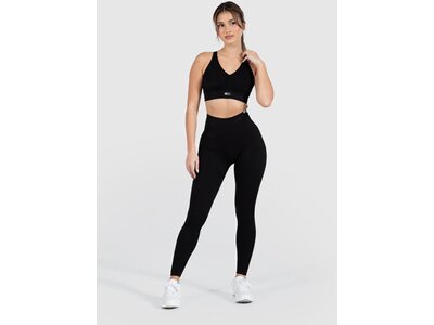 SMILODOX Damen Tight Amaze Ripp Schwarz