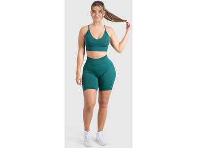 SMILODOX Damen Shorts Maria Solid Scrunch Blau