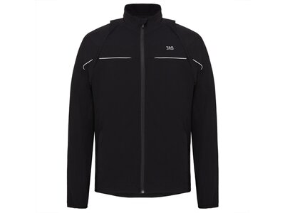 TAO Nachhaltige atmungsaktive Herren Basic Funktionsjacke aus Polyamid NILO Schwarz