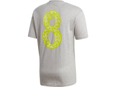 ADIDAS Herren T-Shirt "Lucky 8 Graphic" Grau