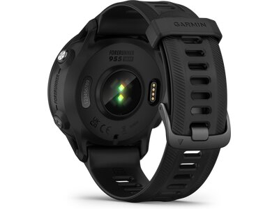 GARMIN FORERUNNER® 955 SOLAR Schwarz mit Silikon-Wechselarmband 22 mm Schwarz