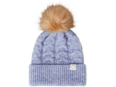 RÖHNISCH Damen Pom Braid Mütze Blau