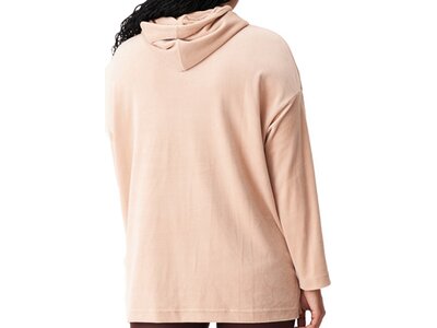 RÖHNISCH Damen Sweatshirt Velour Long Hoodie Braun