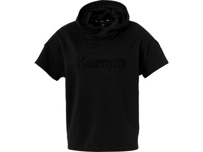 KEMPA Damen Kapuzensweat HOOD SHIRT WOMEN BLACK & WHITE Schwarz