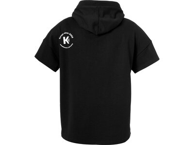 KEMPA Damen Kapuzensweat HOOD SHIRT WOMEN BLACK & WHITE Schwarz
